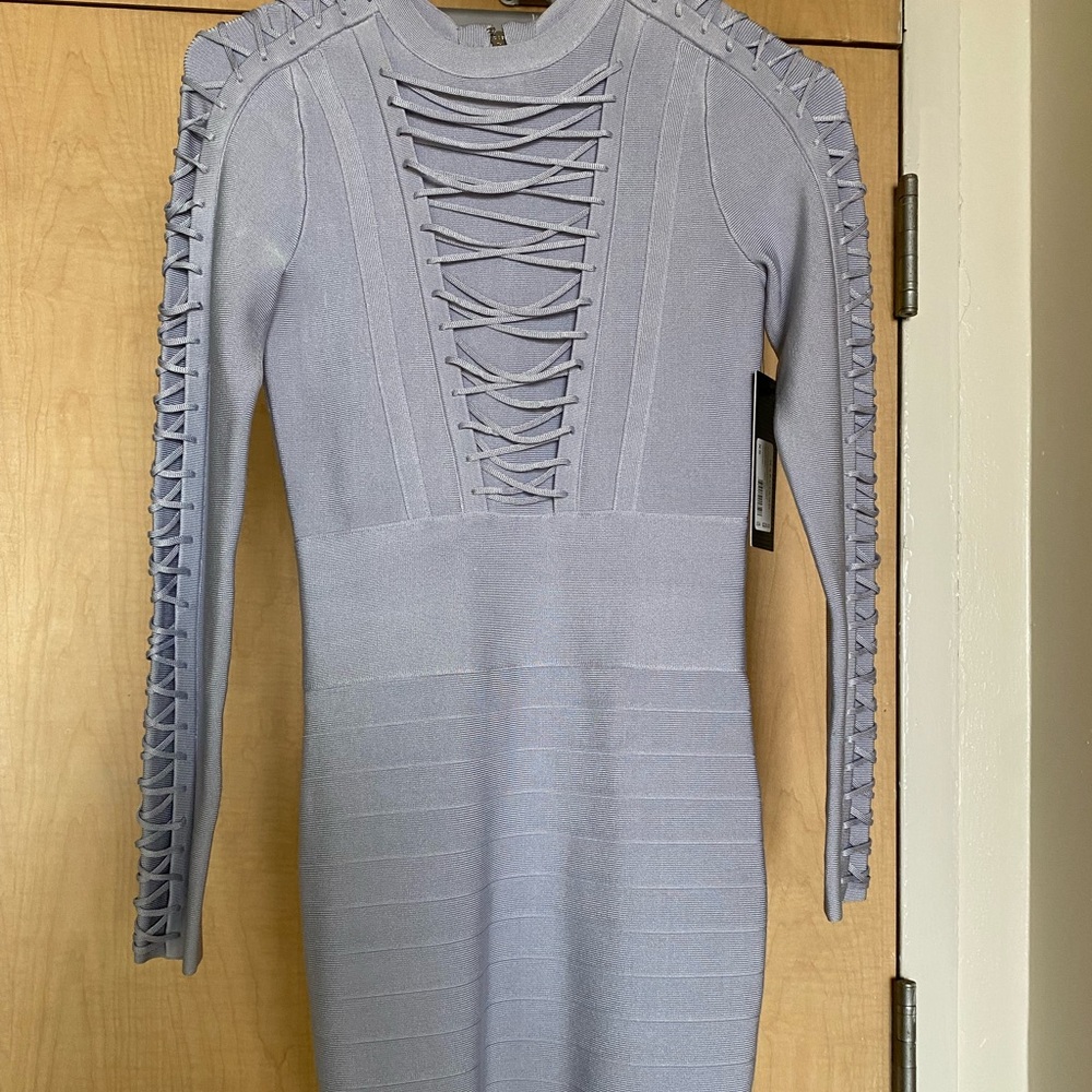 Guess never worn bandage dress in pale lavender